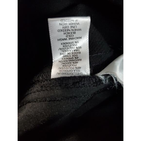 Ann Taylor Loft Petite Pants Black Size 4P Polyester Blend Marisa Pockets Zipper - Picture 9 of 14